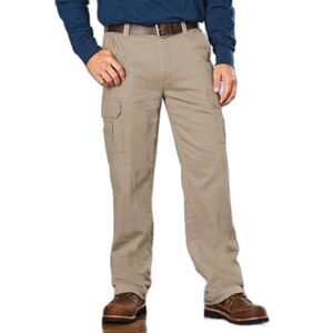 Red Head Men's Tan Flannel Lined Cargo Pants Size 32 X 32